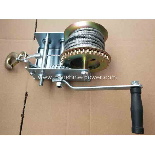 Wire Rope Manual Winch Small Boat Trailer